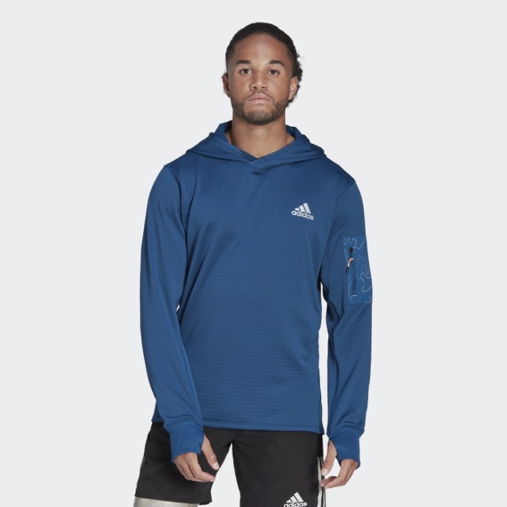 Adidas Fleece X-city Sudadera Con Capucha Marina Moda