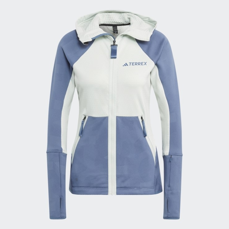 Adidas Terrex Tech Flooce Chaqueta Polar De Senderismo Con Capucha Verde