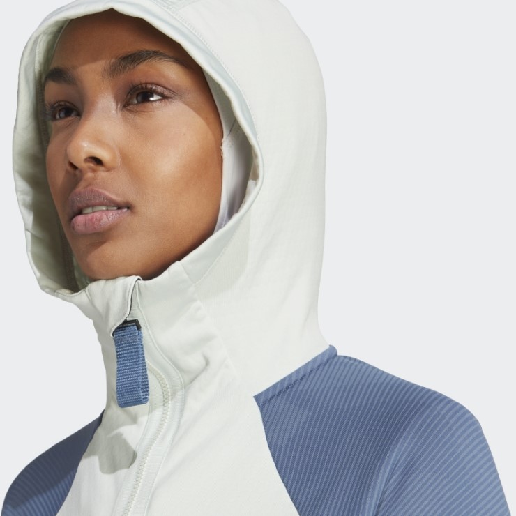 Adidas Terrex Tech Flooce Chaqueta Polar De Senderismo Con Capucha Verde