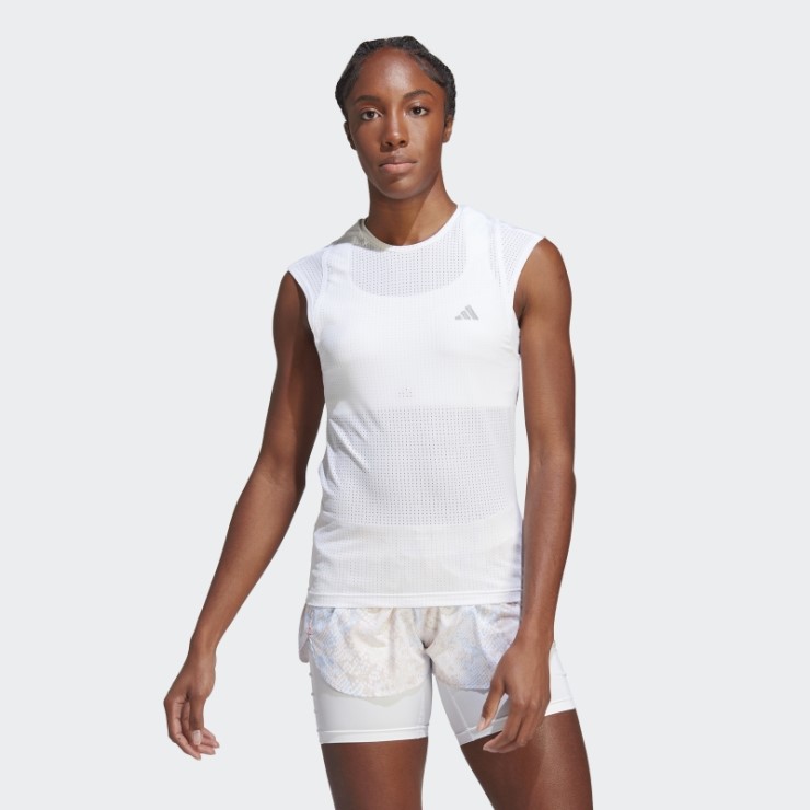 Camiseta Adidas Running Rapida Blanca