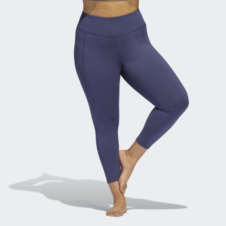 Adidas Yoga Studio 7/8 Leggings (talla Grande) Hot Navy
