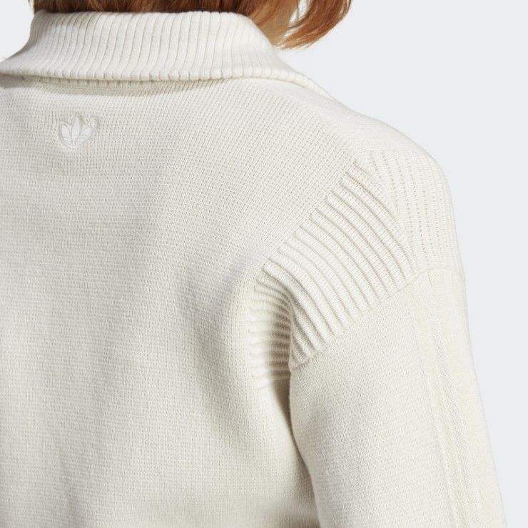 Chaqueta De Chándal De Punto Versión Blanca Azul Adidas