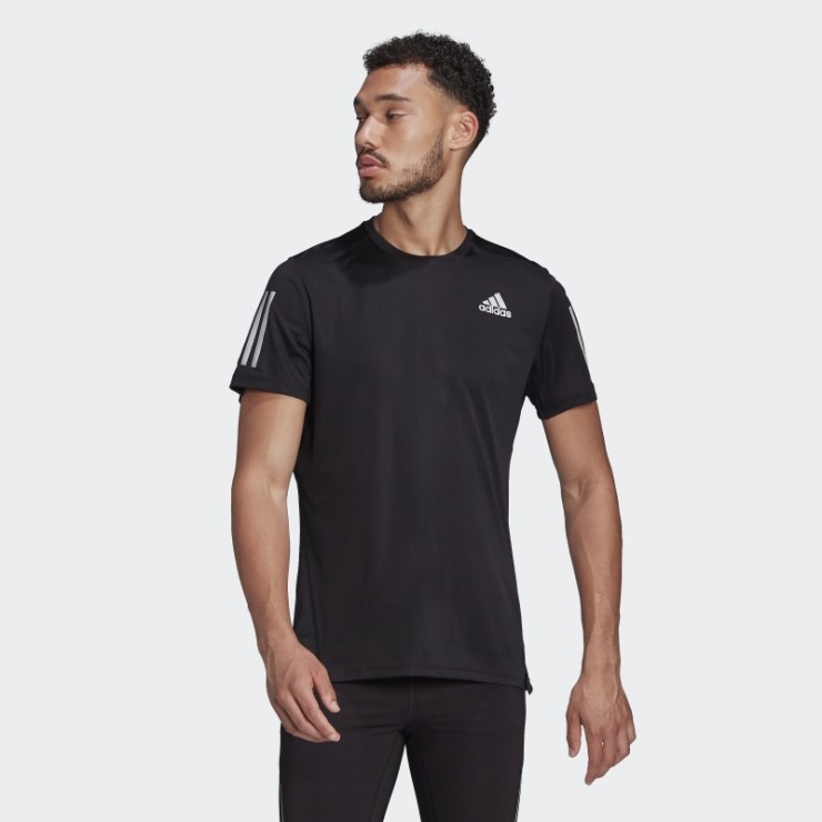 Camiseta Adidas Own The Run Plateada Con Estilo