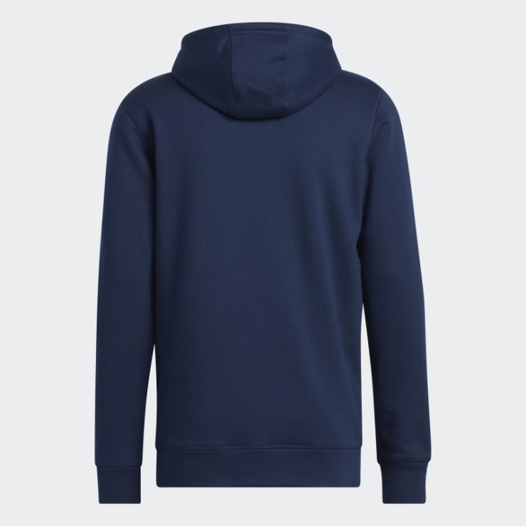 Adidas Sudadera Con Capucha De Lana Azul Marino De Moda