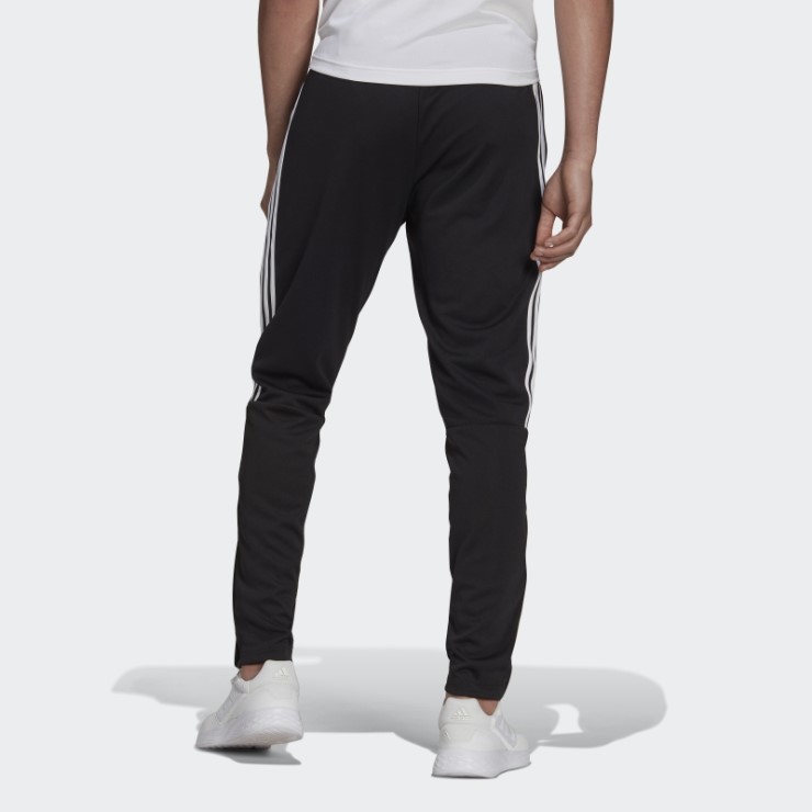 Negro Adidas Aeroready Sereno Pantalones Ajustados De Corte Cónico Con 3 Rayas