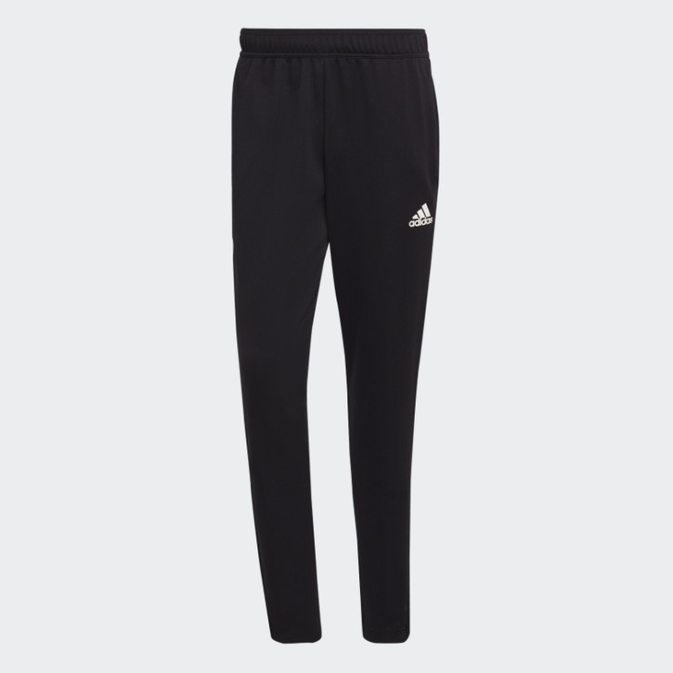 Negro Adidas Aeroready Sereno Pantalones Ajustados De Corte Cónico Con 3 Rayas