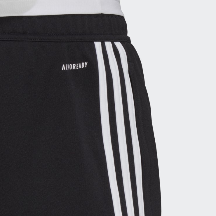 Negro Adidas Aeroready Sereno Pantalones Ajustados De Corte Cónico Con 3 Rayas