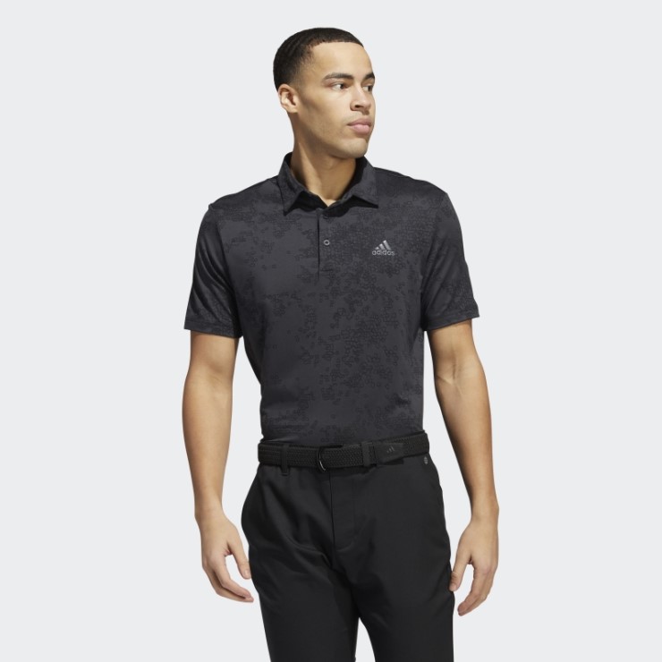 Polo Adidas Jacquard Carbono