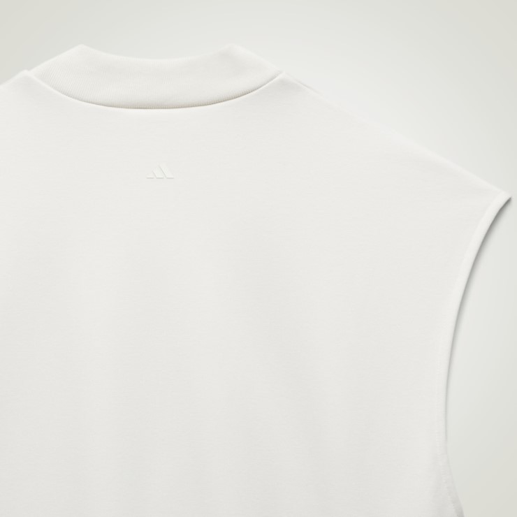 Sudadera Sin Mangas De Baloncesto Adidas Blanca Caliente