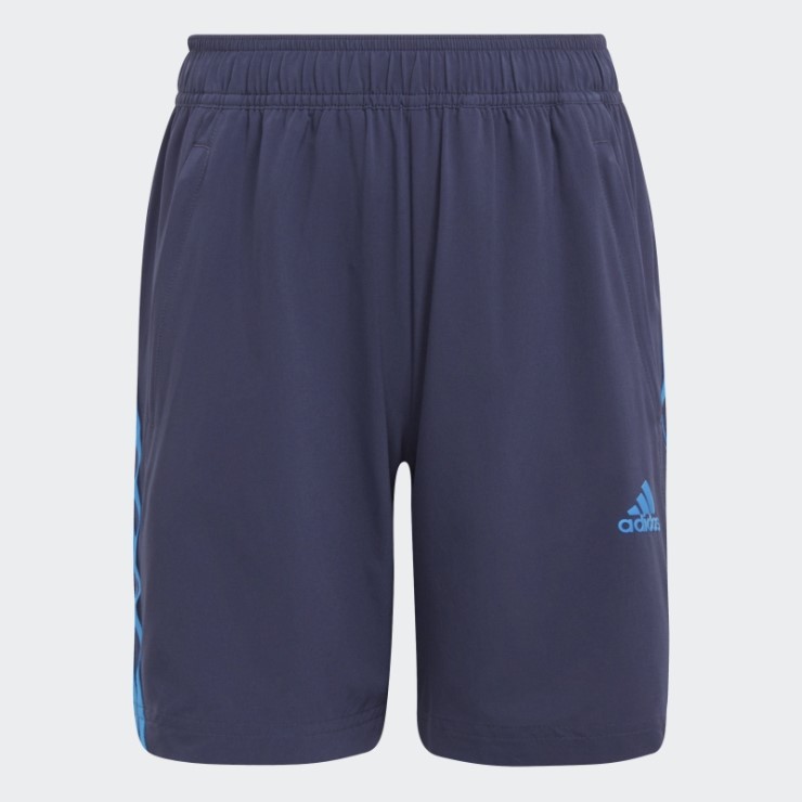 Azul Marino Adidas Aeroready Primegreen Shorts Tejidos Con 3 Rayas