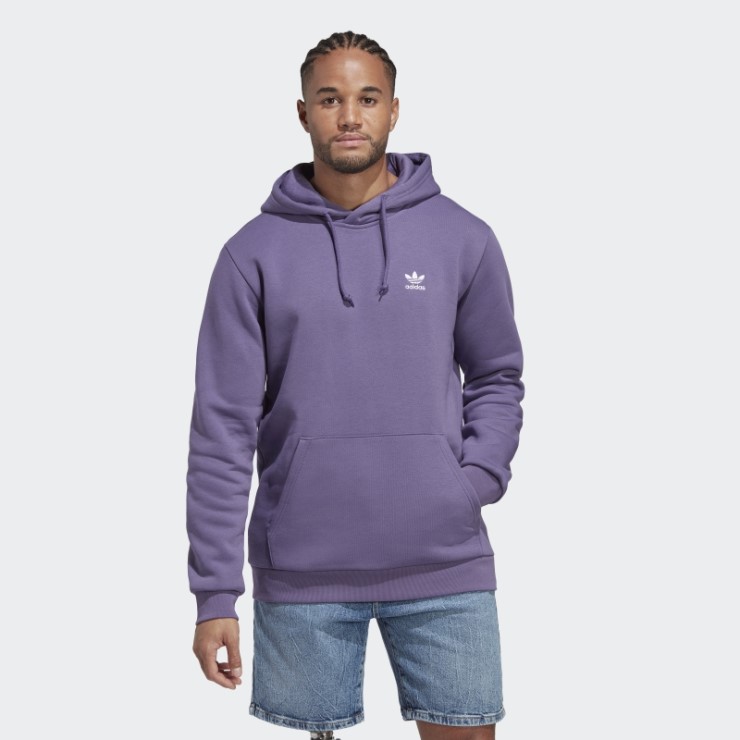 Sudadera Con Capucha Tech Violeta Trefoil Essentials Adidas