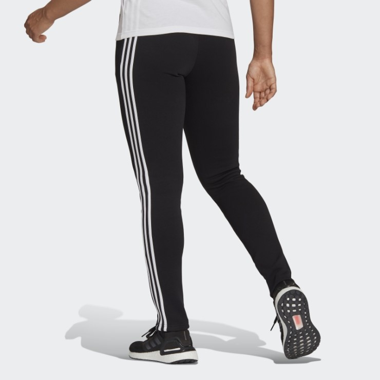 Adidas Pantalones Negros De 3 Rayas Con íconos Del Futuro