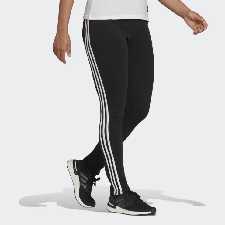 Adidas Pantalones Negros De 3 Rayas Con íconos Del Futuro