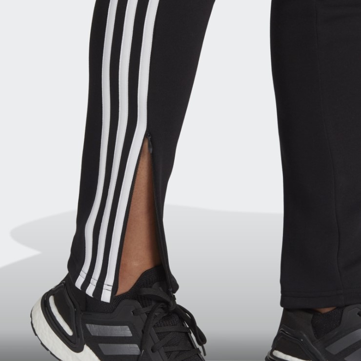 Adidas Pantalones Negros De 3 Rayas Con íconos Del Futuro