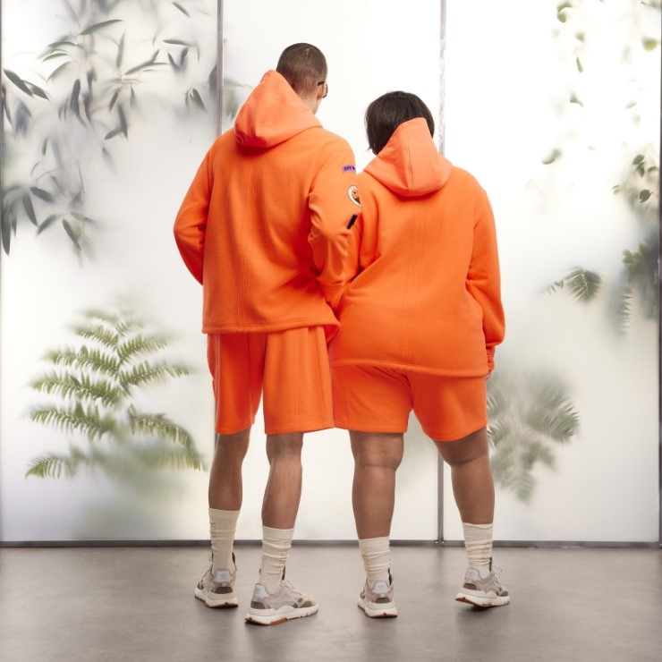 Pantalones Cortos Adidas Polar Fleece (todos Los Géneros) Naranja