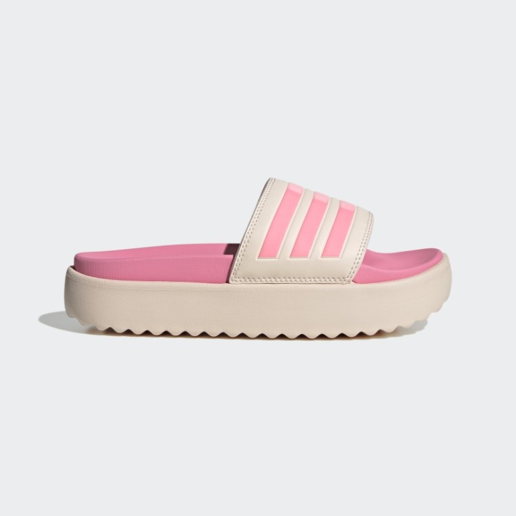 Chanclas Con Plataforma Adilette Adidas Cuarzo