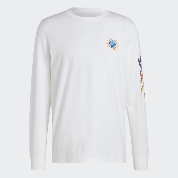 Camiseta Blanca De Manga Larga Wander Hour Adidas