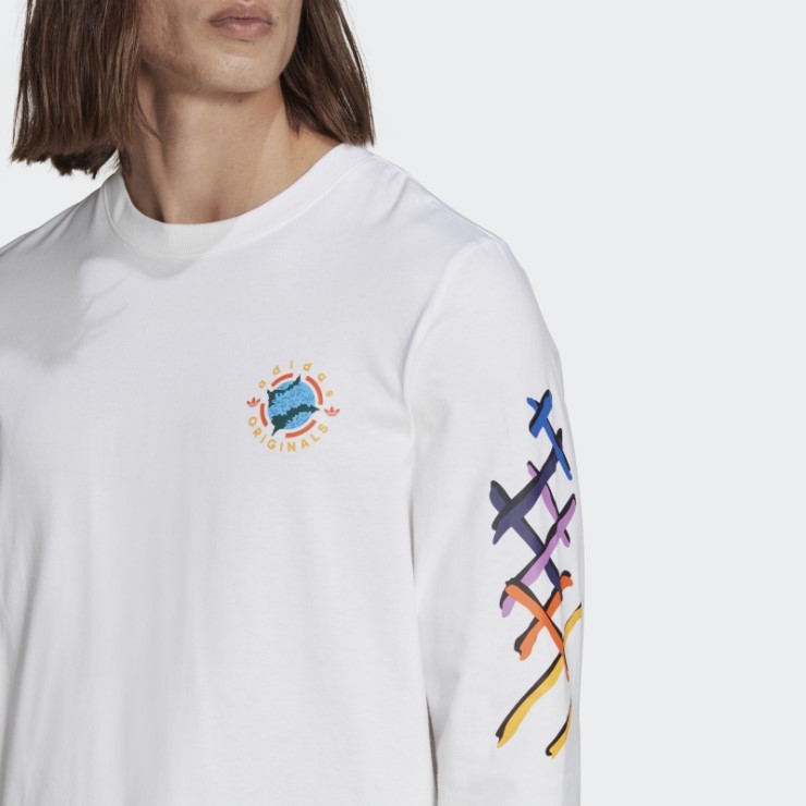 Camiseta Blanca De Manga Larga Wander Hour Adidas