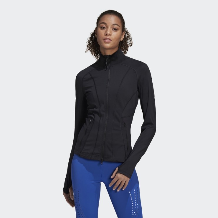 Negro Caliente Adidas Por Stella Mccartney Capa Intermedia De Entrenamiento Truepurpose