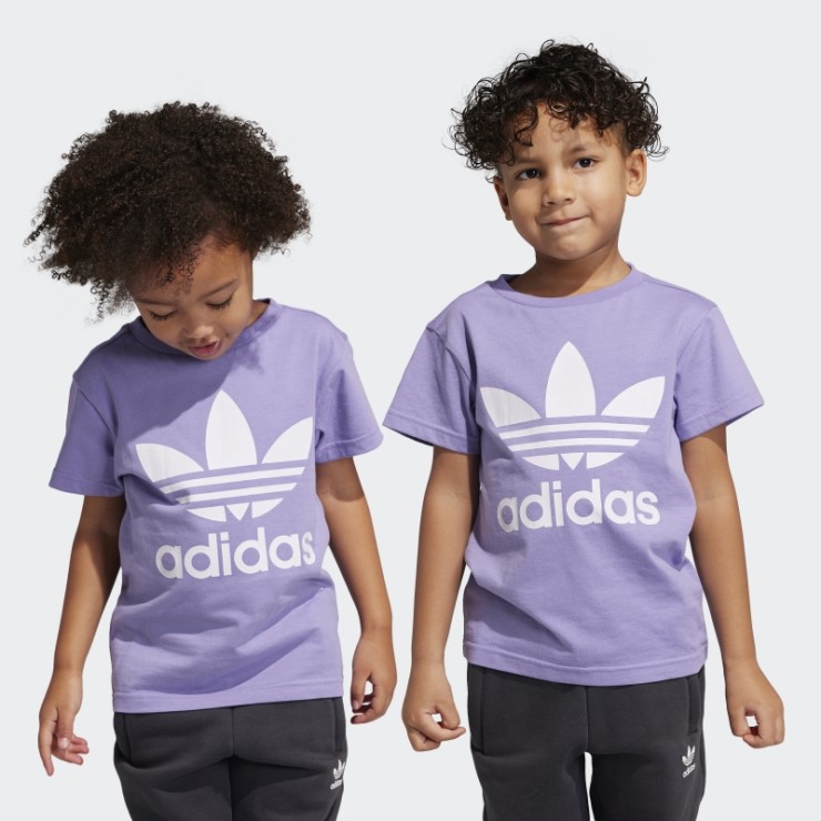 Camiseta Adidas Trefoil Adicolor Lila