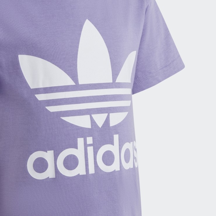 Camiseta Adidas Trefoil Adicolor Lila