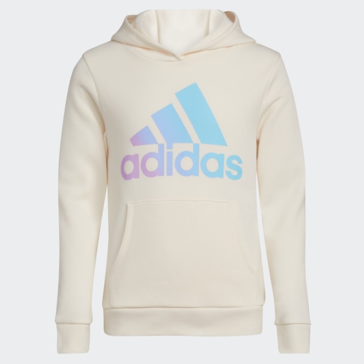 Sudadera Con Capucha De Forro Polar Con Estampado Gráfico De Adidas En Blanco