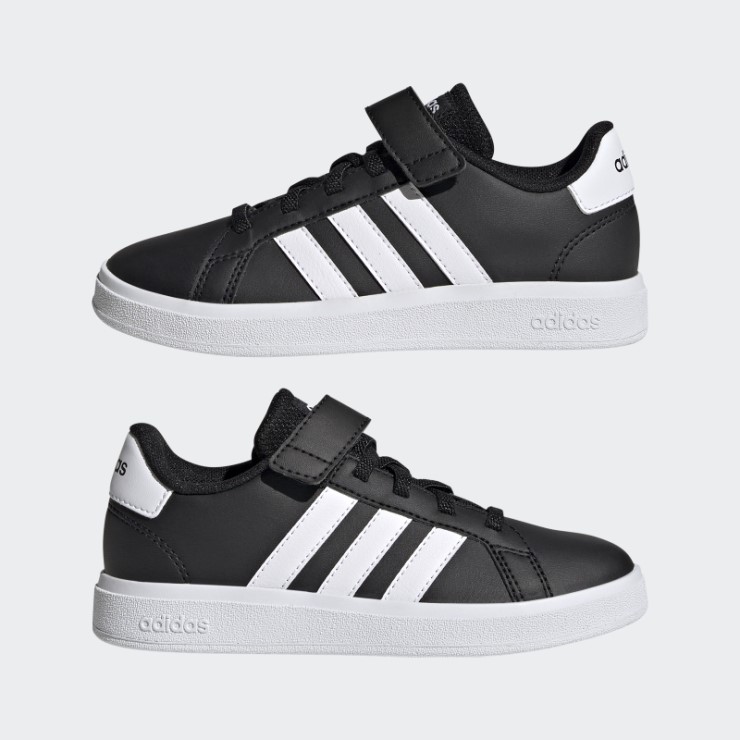 Adidas Grand Court Elastic Lace And Top Strap Zapatos Blanco