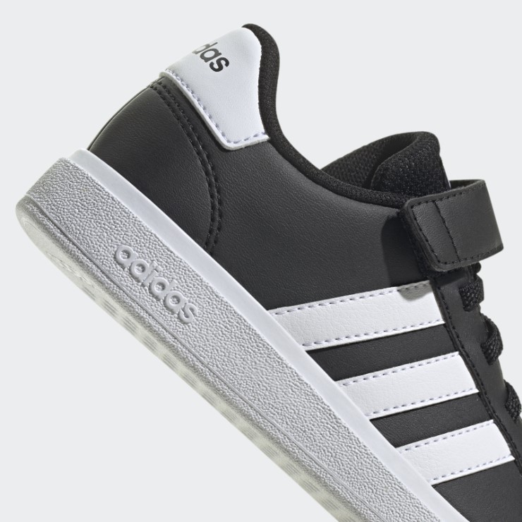 Adidas Grand Court Elastic Lace And Top Strap Zapatos Blanco