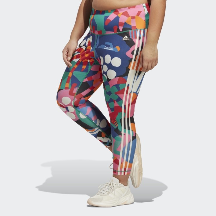 Mallas Adidas X Farm Rio 7/8 (talla Grande) Negrita Verde Moda