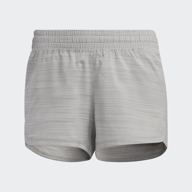Elegante Pantalón Corto De Brezo Tejido De 3 Rayas En Gris Sólido Pacer De Mgh Adidas