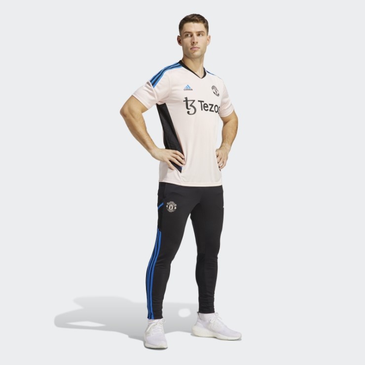 Adidas Manchester United Condivo 22 Pantalón De Chándal De Entrenamiento Resplandor Azul Elegante