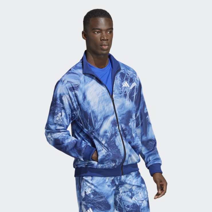 Chamarra Reversible De Tejido Elástico De Tenis Melbourne Azul Victoria De Adidas