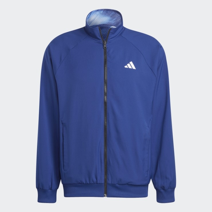 Chamarra Reversible De Tejido Elástico De Tenis Melbourne Azul Victoria De Adidas