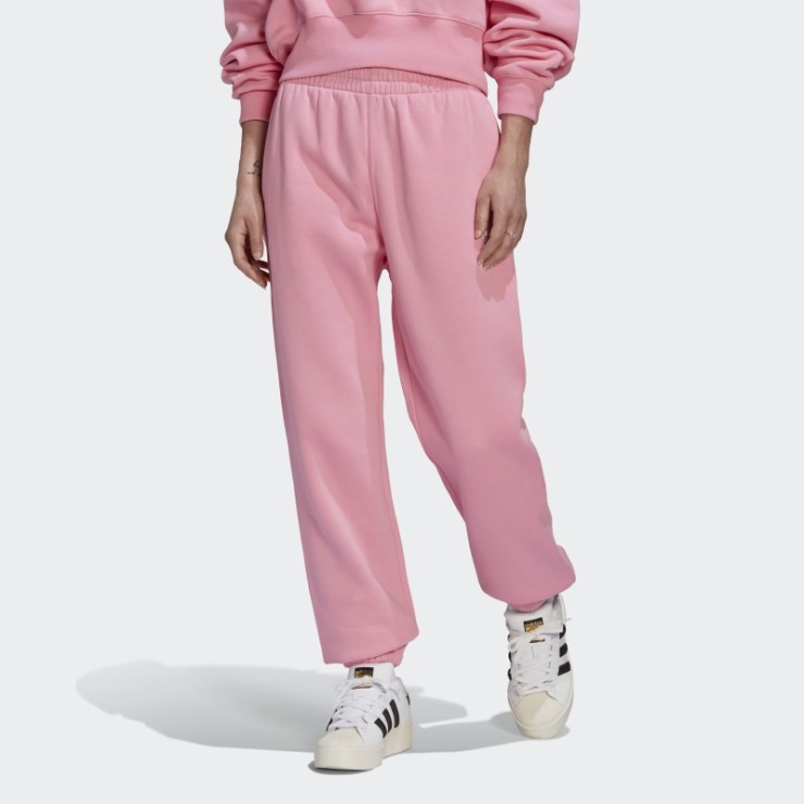 Rosa Joggers De Forro Polar Adidas Adicolor Essentials