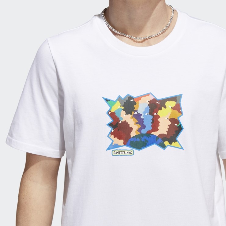 Mettz World Peeps Camiseta De Manga Corta Blanco Adidas