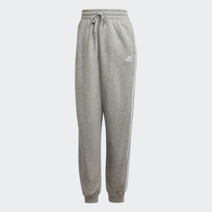 Pantalón Gris Medio Essentials Studio Lounge 3 Rayas Adidas