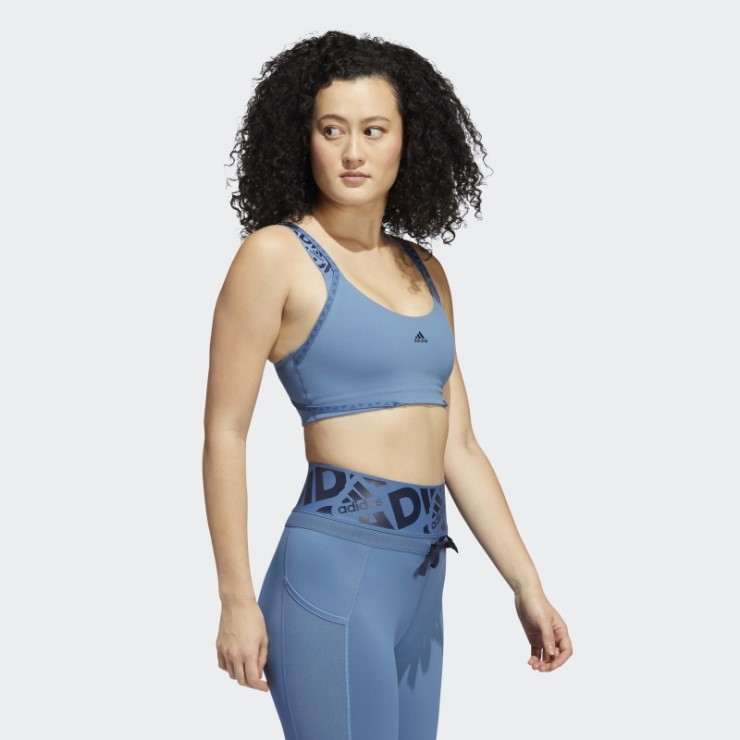 Sujetador De Entrenamiento Aeroimpact Con Logo De Soporte Ligero Adidas Alter Azul