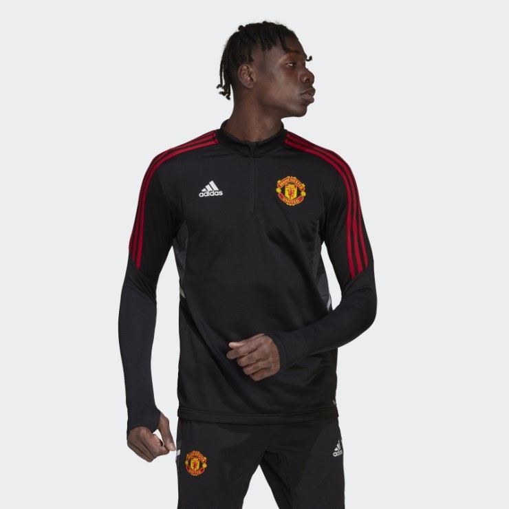 Negro Adidas Manchester United Condivo 22 Camiseta De Entrenamiento