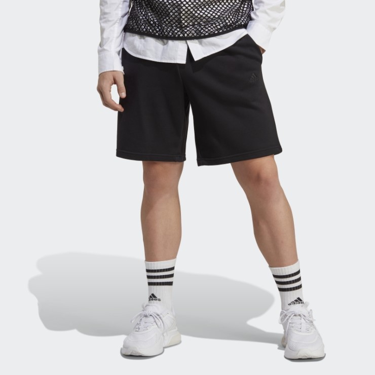 Pantalones Cortos Negros Adidas All Szn French Terry