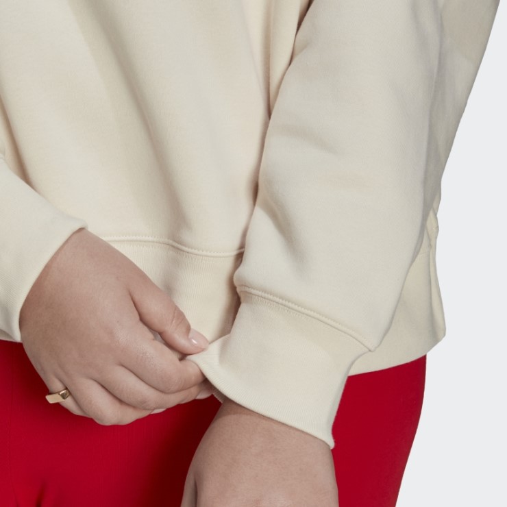 Sudadera Adidas Adicolor Essentials Crew (tallas Grandes) Blanco