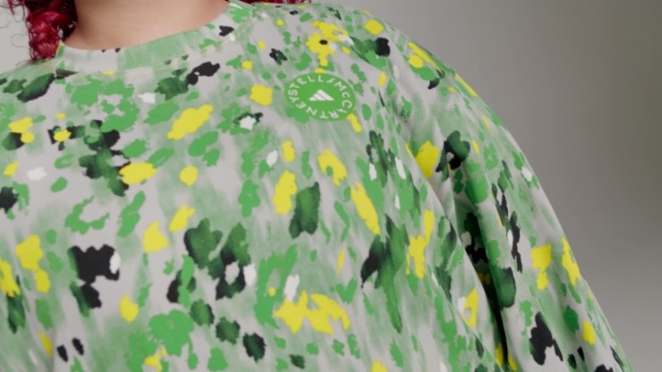 Adidas By Stella Mccartney Sudadera Con Estampado Floral - Tallas Grandes Blanco Caliente