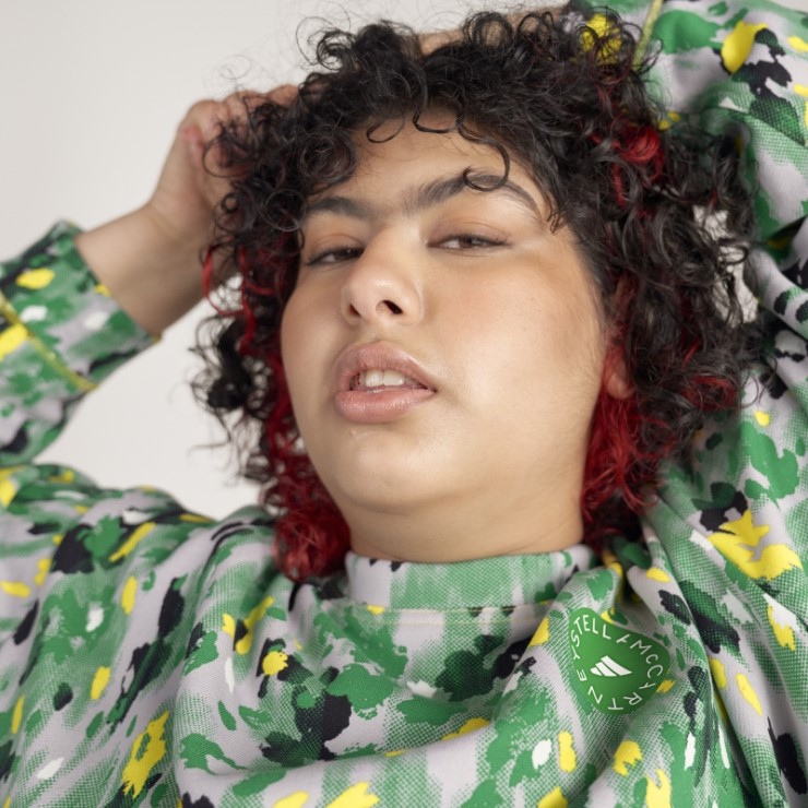 Adidas By Stella Mccartney Sudadera Con Estampado Floral - Tallas Grandes Blanco Caliente