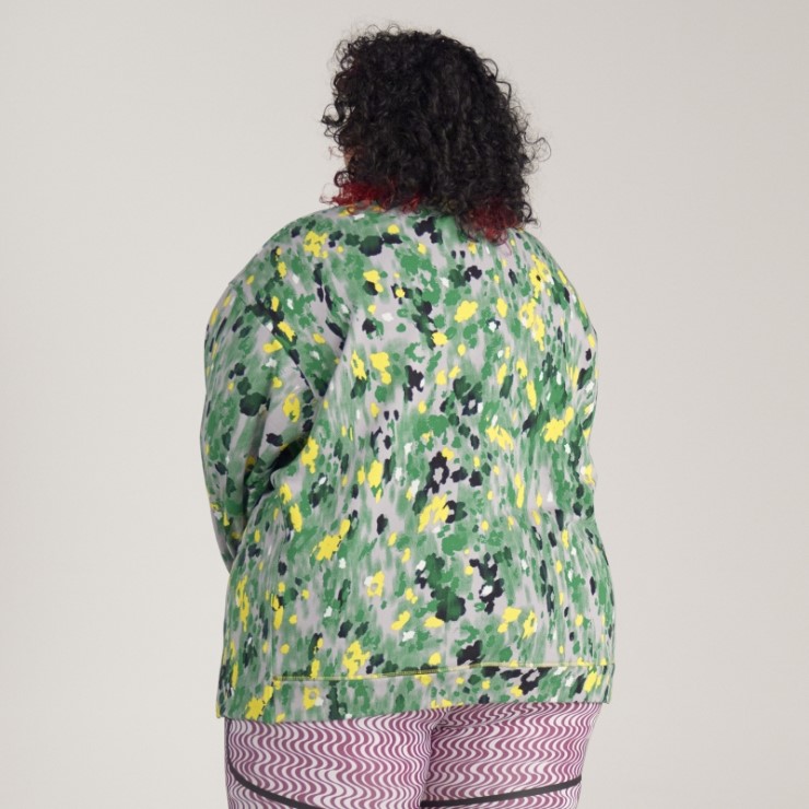 Adidas By Stella Mccartney Sudadera Con Estampado Floral - Tallas Grandes Blanco Caliente