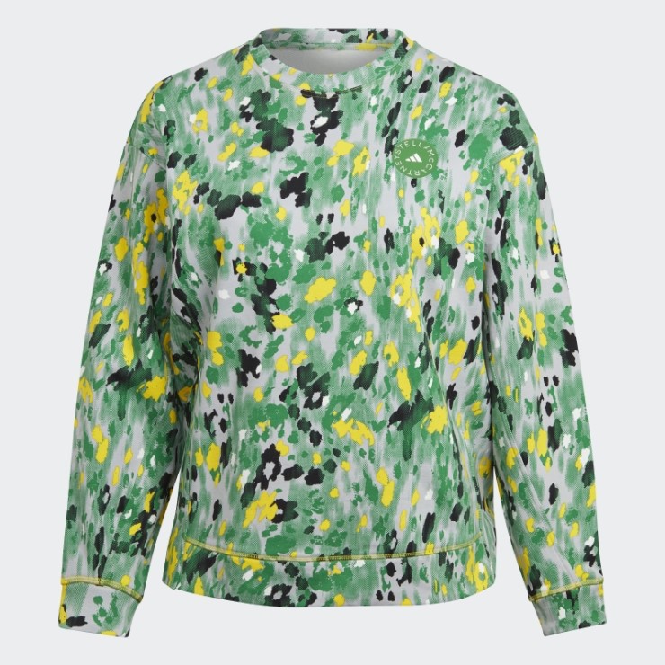 Adidas By Stella Mccartney Sudadera Con Estampado Floral - Tallas Grandes Blanco Caliente