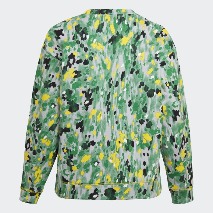 Adidas By Stella Mccartney Sudadera Con Estampado Floral - Tallas Grandes Blanco Caliente