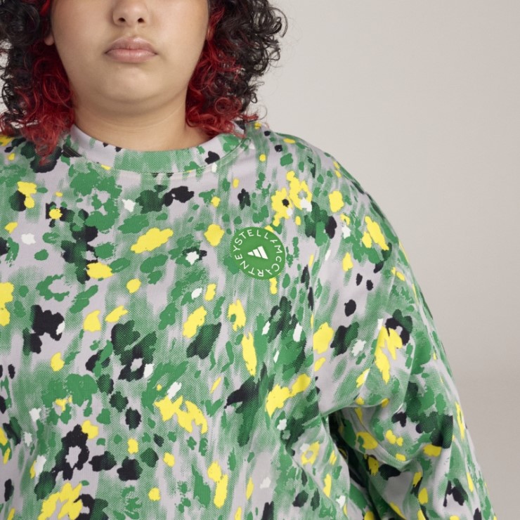 Adidas By Stella Mccartney Sudadera Con Estampado Floral - Tallas Grandes Blanco Caliente