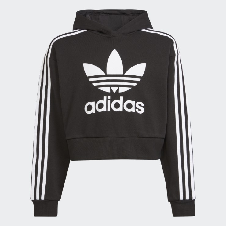 Adidas Sudadera Con Capucha Negra Adicolor