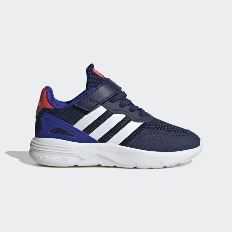 Adidas Nebzed Zapatos Con Correa En La Parte Superior De Encaje Elástico Azul Oscuro
