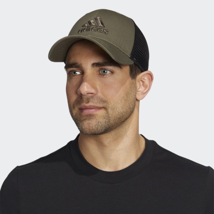 Adidas Gorra Snapback De Malla Estructurada Oliva Fuerte