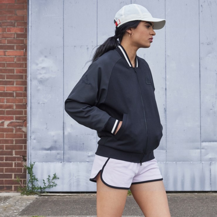 Adidas Chaqueta Bomber Estampada Negra (género Neutral)